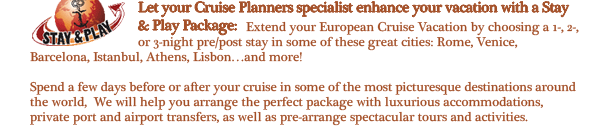 Let your Walter Guptill, MCC Specialist Enhance your vacation with a Stay and Play Package!